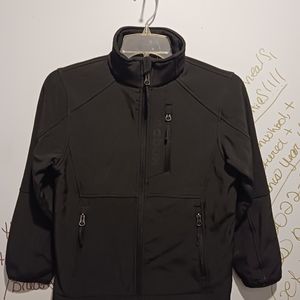 Reebok Zip Up Black Zip-up Jacket Size 8 ( Nice)